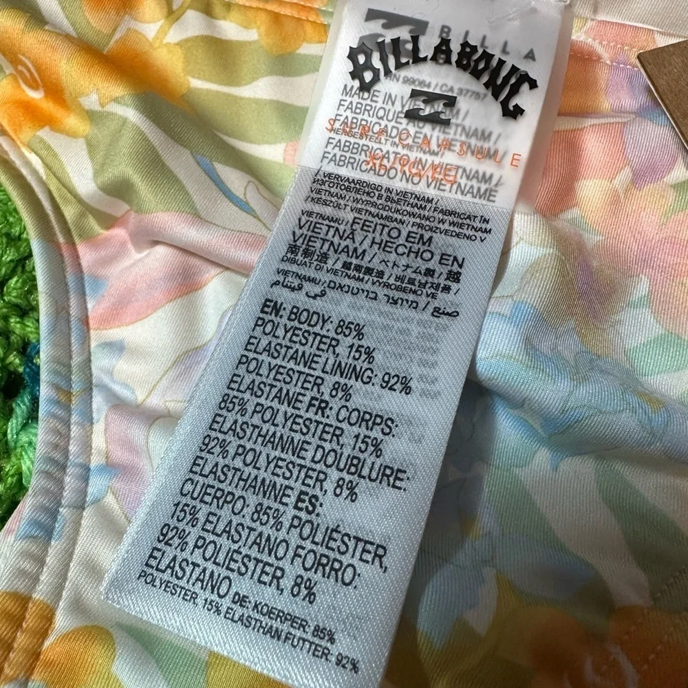 Billabong Multicolor Floral Bikini Bottom Swimwear, NWT!! - Picture 4 of 5